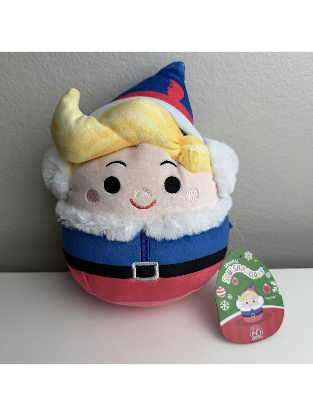 Squishmallows Hemley Santa Christmas Plush 8 Inch Blue Red Holiday NWT